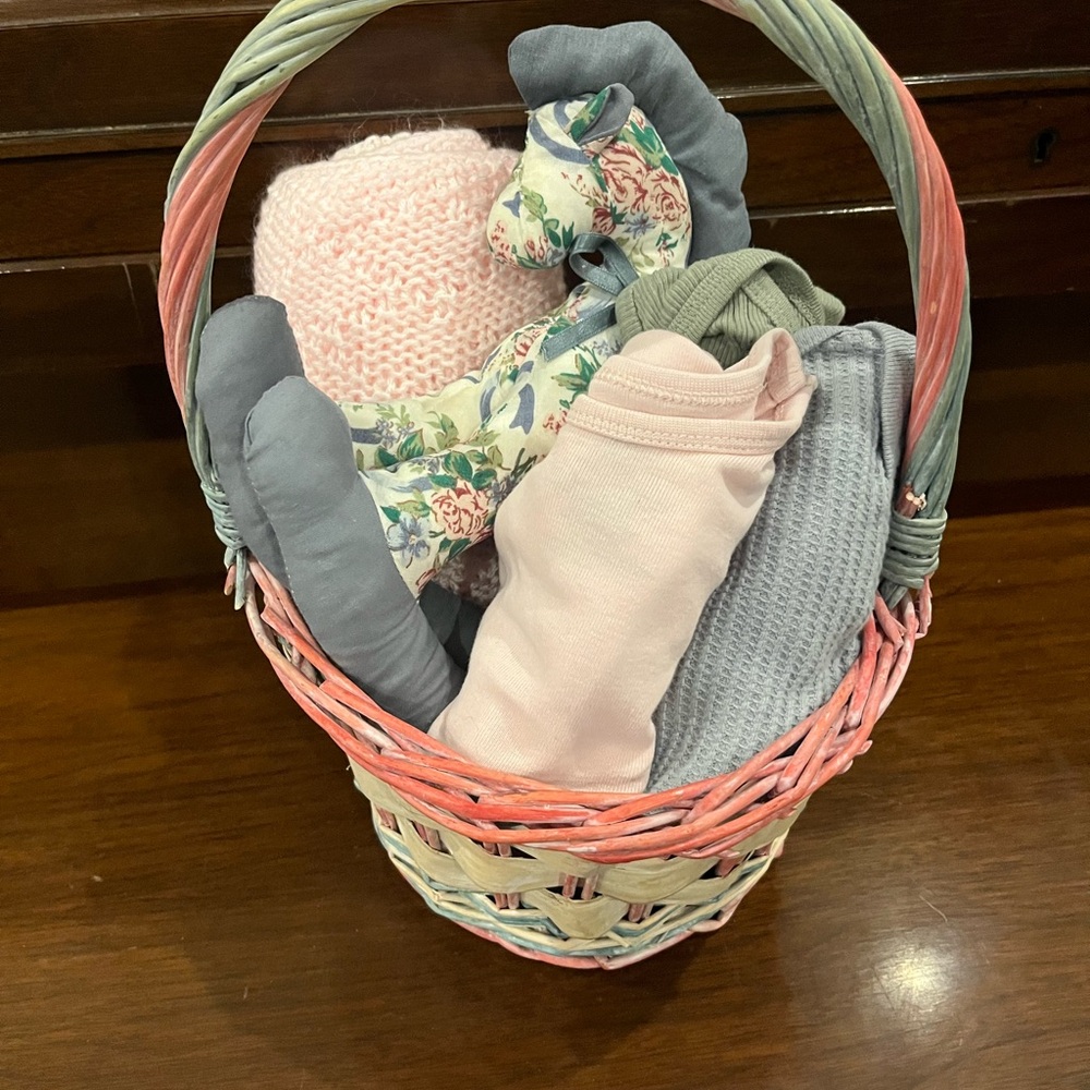 Pastel Baby Girl Gift Basket
